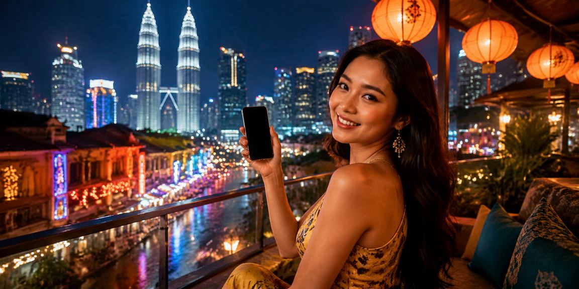 Pengguna Kuala Lumpur memainkan kasino mudah alih 7800 di telefon pintar Android